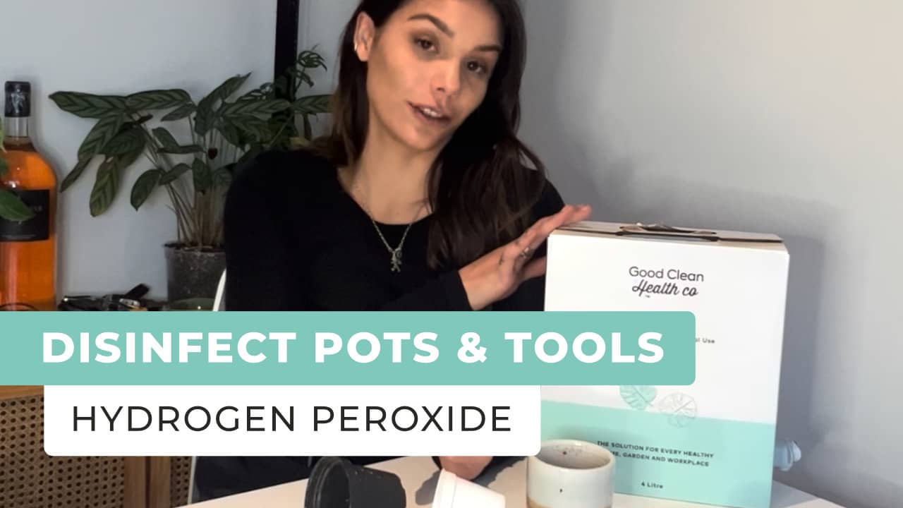 Disinfect Pots and Gardening Tools Using Hydrogen Peroxide 3%